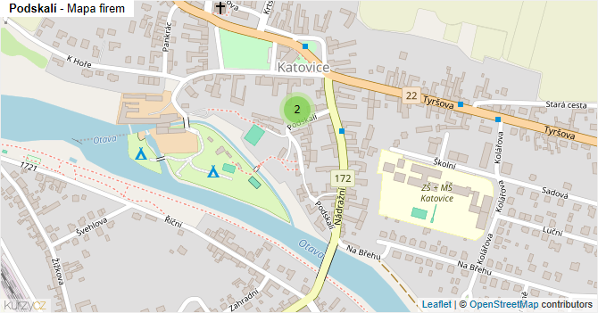 Podskalí - mapa firem
