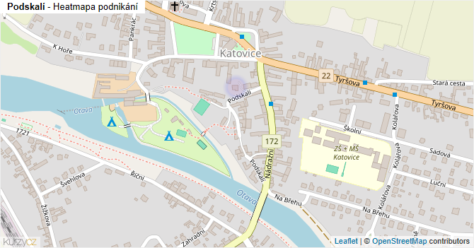 Podskalí - mapa podnikání