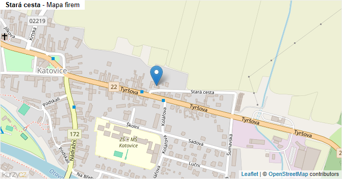 Stará cesta - mapa firem