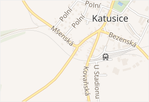 Spikalská v obci Katusice - mapa ulice