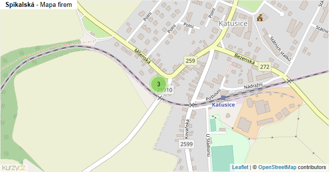 Spikalská - mapa firem