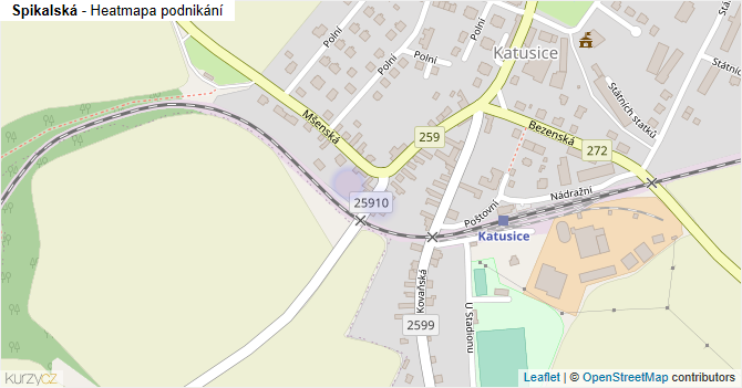 Spikalská - mapa podnikání