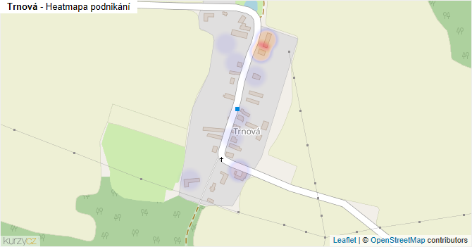 Trnová - mapa podnikání
