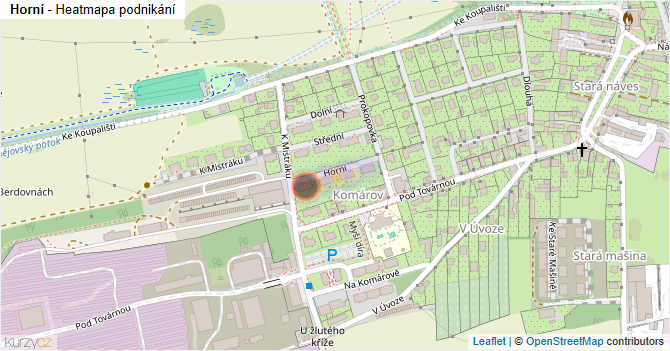 Horní - mapa podnikání