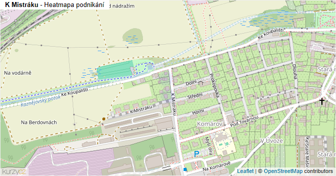 K Mistráku - mapa podnikání