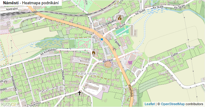 Náměstí - mapa podnikání