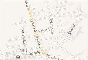 Příčná v obci Kaznějov - mapa ulice