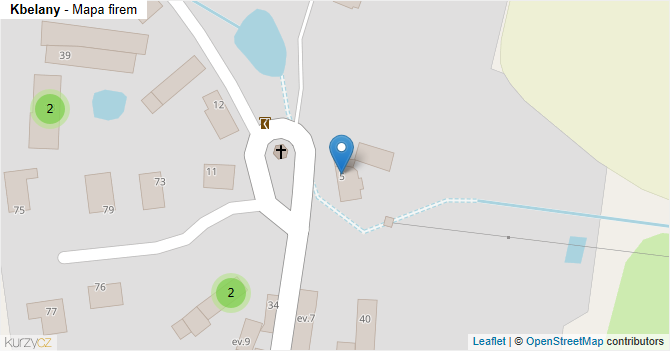 Kbelany - mapa firem