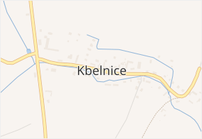 Kbelnice v obci Kbelnice - mapa části obce