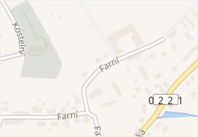 Farní v obci Kdyně - mapa ulice