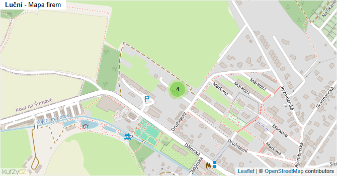Luční - mapa firem
