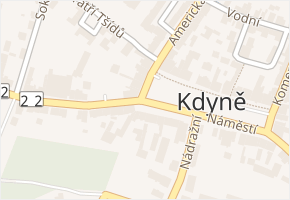 Masarykova v obci Kdyně - mapa ulice