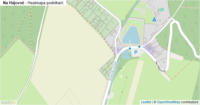 Na Hájovně - mapa podnikání