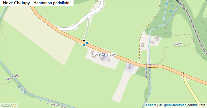 Nové Chalupy - mapa podnikání