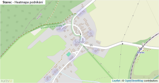 Starec - mapa podnikání