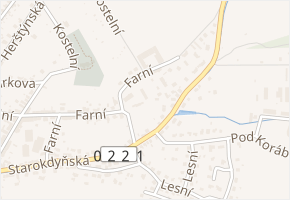 Starokdyňská v obci Kdyně - mapa ulice