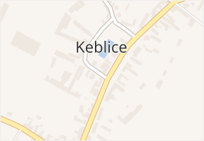 Keblice v obci Keblice - mapa části obce