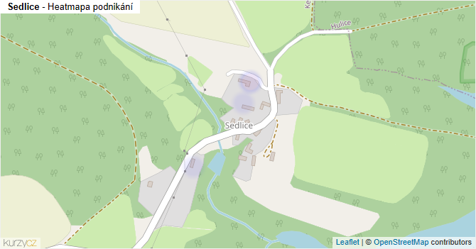 Sedlice - mapa podnikání