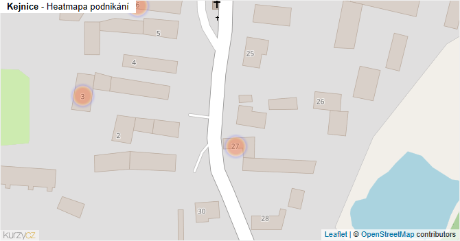Kejnice - mapa podnikání