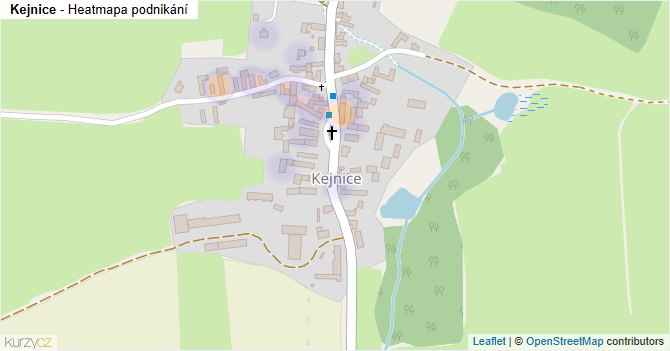 Kejnice - mapa podnikání