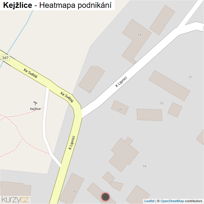Mapa Kejžlice - Firmy v obci.