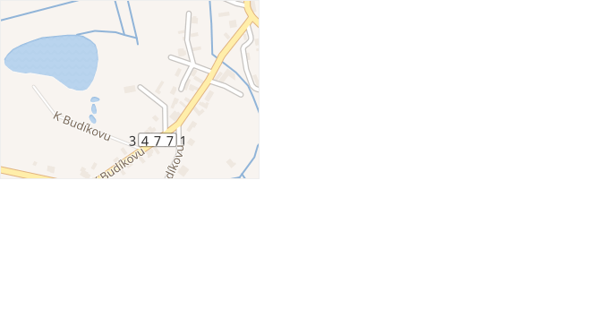K Budíkovu v obci Kejžlice - mapa ulice
