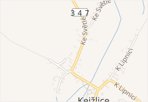 Ke Světlé v obci Kejžlice - mapa ulice