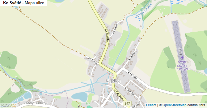 Ke Světlé - mapa ulice