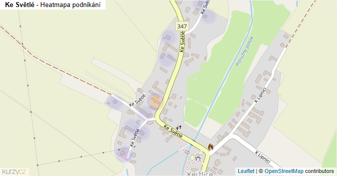 Ke Světlé - mapa podnikání