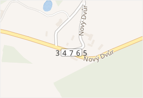 Nový Dvůr v obci Kejžlice - mapa ulice