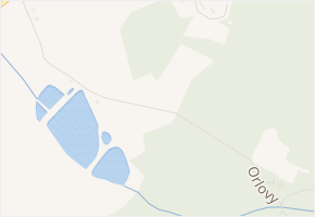 Orlovy v obci Kejžlice - mapa ulice