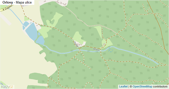 Orlovy - mapa ulice
