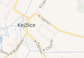 V Drahách v obci Kejžlice - mapa ulice