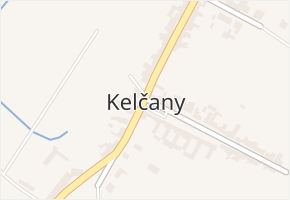 Kelčany v obci Kelčany - mapa části obce