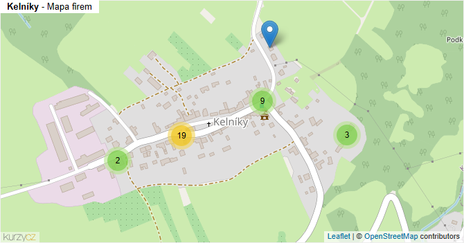 Kelníky - mapa firem