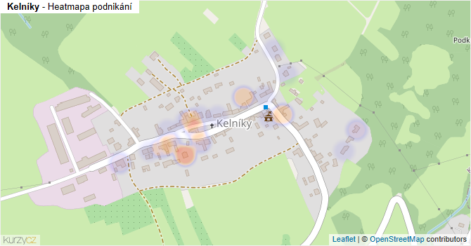 Kelníky - mapa podnikání