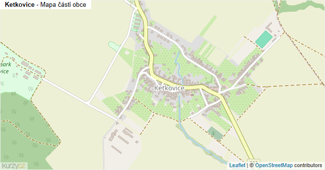 Ketkovice - mapa části obce