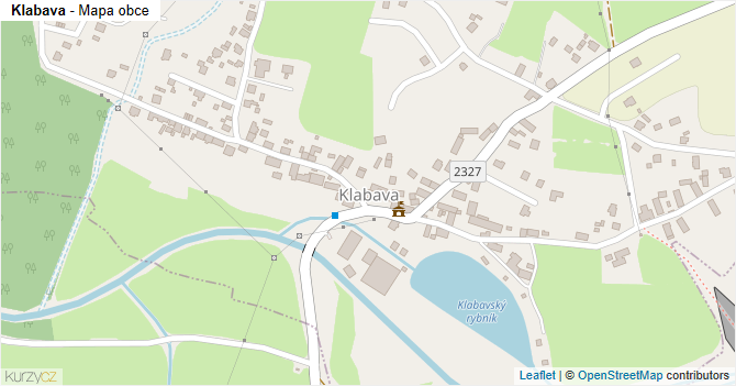 Klabava - mapa obce