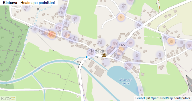 Klabava - mapa podnikání