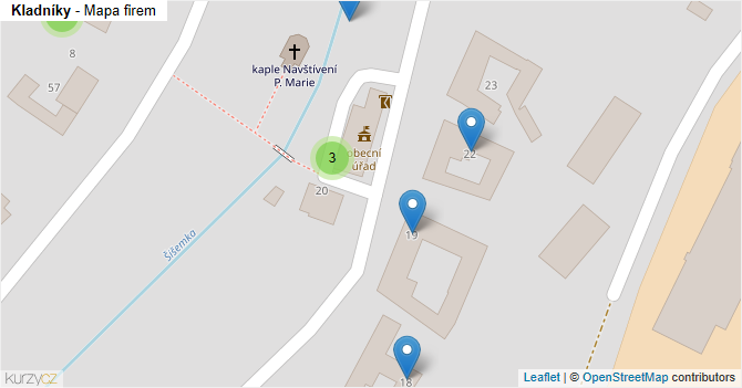Kladníky - mapa firem