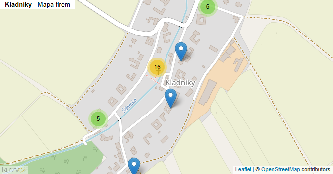 Kladníky - mapa firem