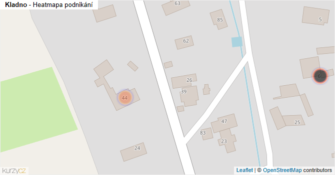 Kladno - mapa podnikání
