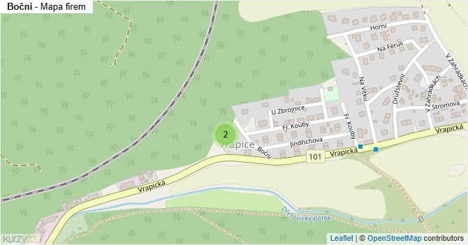 Boční - mapa firem