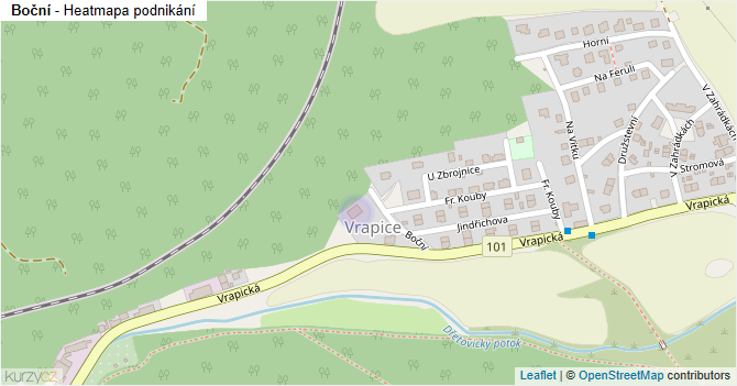 Boční - mapa podnikání