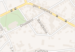 Divadelní v obci Kladno - mapa ulice