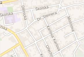 Dr. Steinera v obci Kladno - mapa ulice