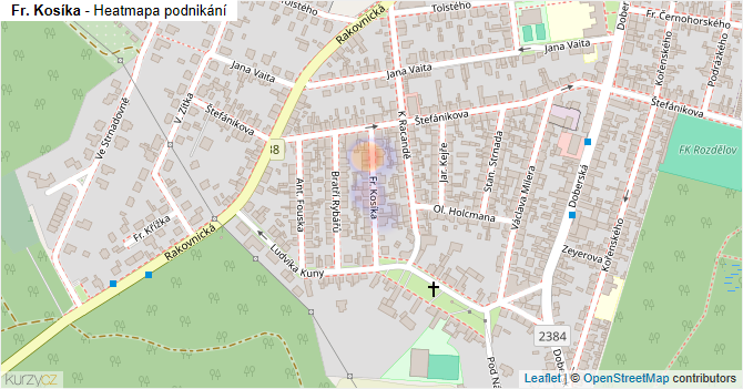 Fr. Kosíka - mapa podnikání