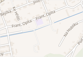 Frant. Oplta v obci Kladno - mapa ulice