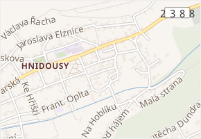 Františka Kindla v obci Kladno - mapa ulice