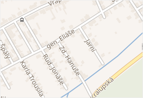 gen. Eliáše v obci Kladno - mapa ulice